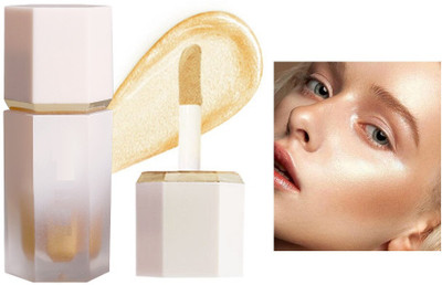 HUZURLU Liquid Highlighter Makeup - Smooth Highlight Face Shimmer Stick Highlighter(Gold)