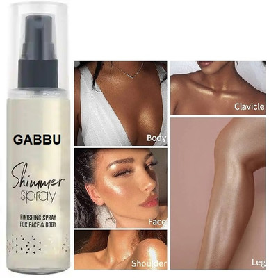 GABBU Body ShimmerMoisturizing Long Lasting Body Luminizer Face Brighten, Waterproof Highlighter(Sliver)