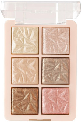 Latixmat 6 Colour Highlighter Palette Highlighter(Multicolor)