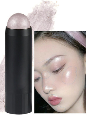 REIMICHI Silver High Pigmented Makeup Cream Highlighter Stick For Face Makeup Highlighter(Silver)