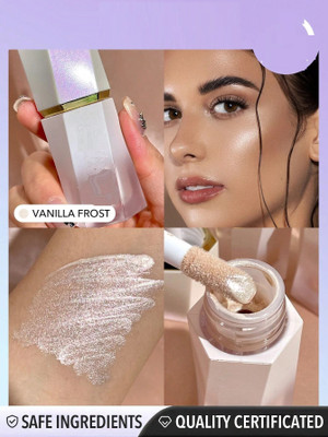 HUZURLU No Makeup Highlighter, Lightweight, Fluid Texture Highlighter(vanilla frost)