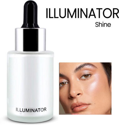 Herrlich Glow Highlight Liquid Highlighter Glowing Skin, Buildable Formula Highlighter(White)