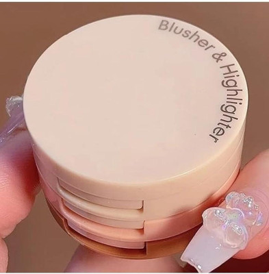 luzimaisa Korean 3 In One Blusher And  Highlighter(Multicolor)