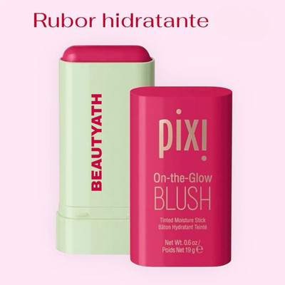 BEAUTYATH PIXI On The Glow Blush Ruby Stick highlight-blush-3 in 1 blush blusher Highlighter(Ruby)