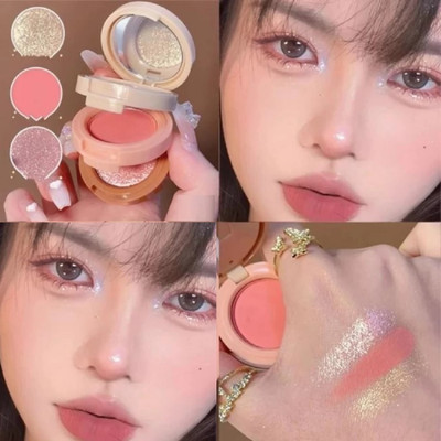 AFARAXIA Professional HD Baked Blusher Powder And Highlighter Eyeshadow Palette & makuep Highlighter(Multicolor)