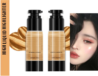 luzimaisa illuminator liquid highlighter for face glow And Body Highlighter(gold)
