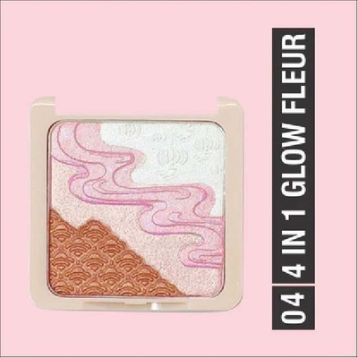 THTC Glow Fleur 4 in 1 Highlighting Powder Shade 04 Highlighter(Glow)