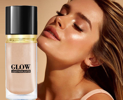 Sheny best Glow Liquid Highlighter For Face Makeup Illuminating With Dewy Finish Highlighter(Metalic Gold)