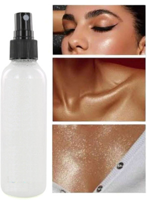 YAWI Highlighter Body Glow Bronzer Silver Spray Highlighter(Silver)