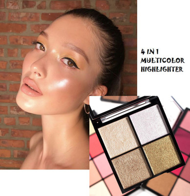KA-KAIASHA BEST BEAUTY FOR PRODUCT 4 IN 1 HIGHLIGHTER PALETTE PACK OF 1 Highlighter(MULTICOLOR)