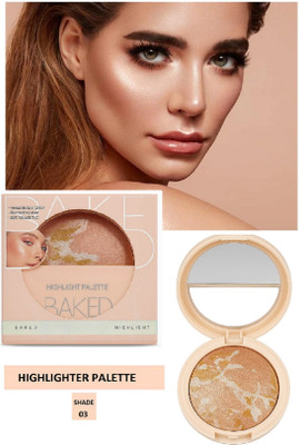 nuvya Instant Glow Highlighter for Face and Eyes S3 Highlighter(Golden)