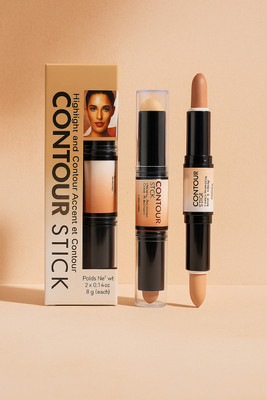 adbeni Dual-Ended Contour Stick, 2-in-1 Highlighter(Multi)