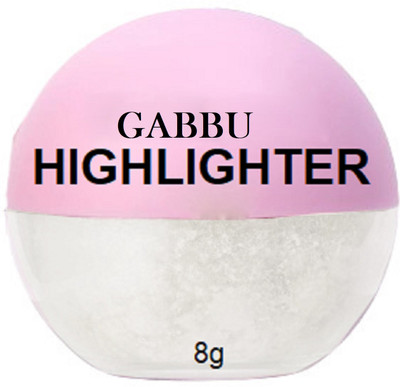 GABBU Waterproof Shining Loose Powder Shimmer For Cheeks & Eyes  Highlighter(SILVER)
