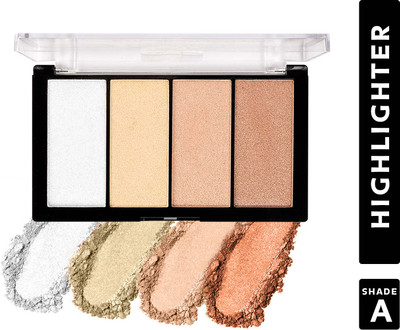 Shryoan Start Dewy Glow Highlighter Powder Palette | Highly Pigmented & Long Lasting Highlighter(Multicolor 01)
