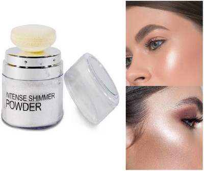 Herrlich SILVER HIGHLIGHTER POWDER BEST SHIMMER SHINY QUALITY Highlighter(SILVER)