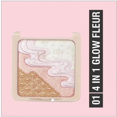 THTC Glow Fleur 4 in 1 Highlighting Powder Shade 001 Highlighter(Glow)