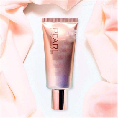 HUZURLU Non-Sticky Long Lasting PEARL Illuminator Makeup Base Highlighter(SILVER PINK)