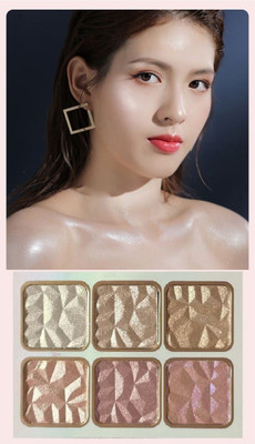 THTC 6 Colour Highlighter Palette 02 Highlighter(Shade-02)