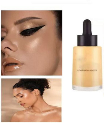 Luipui LONG LASTING SHIMMER GOLDEN COLOR HIGHLIGHTER MAKEUP PACK OF 1 Highlighter(GOLDEN)