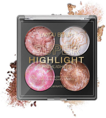 Lakyou Beauty Super Highlight Highlighter | Smooth Blendable Texture | Highlighter(003(Multicolor))