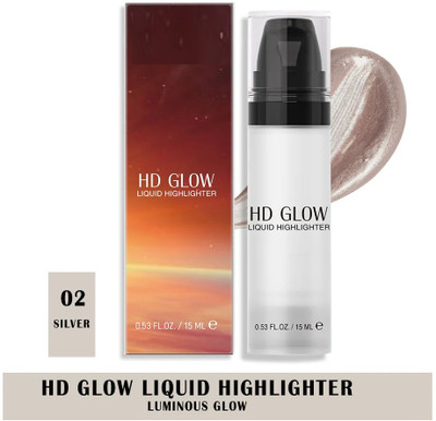 Neycare light weight new liquid shine highlighter pack of 1 Highlighter(silver 02)