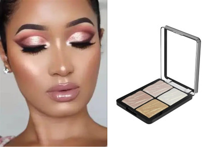 Sheny Baked Multi Shimmer Blusher And Highlight Palette Highlighter(multicolor)
