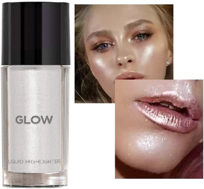 AFARAXIA Korean mini creamy makeup highlighter with silver shmmer shade Highlighter(Silver)