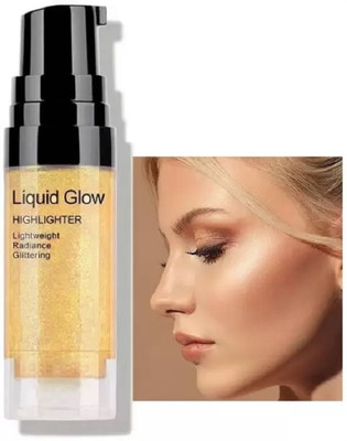 Jiwoo New Korean Gold Liquid glow Highlighter For Face Makeup Highlighter(gold)