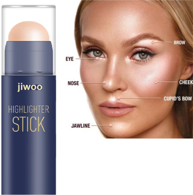Jiwoo Cream Shimmer Illuminator Makeup Highlighter Stick  Highlighter(GOLD)
