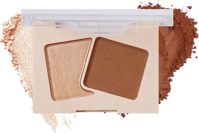 Neycare PRO 2 IN 1 ULTRA REVOLUTIONARY HIGHLIGHTER+CONTOUR PALETTE Highlighter(Nutty, Radiant Gold)