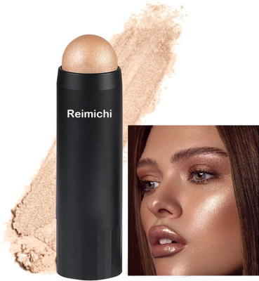 REIMICHI High Pigmented Makeup Cream Shimmer Highlighter Stick Highlighter(Gold)