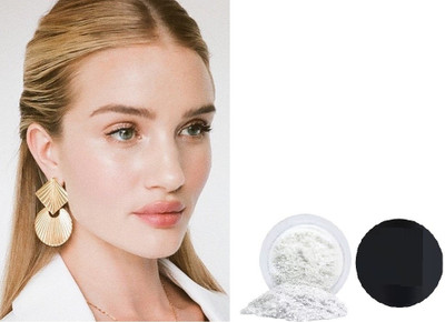 NADJA Highlighter With Flakes Highlighter For Professional Look Powder Highlighter(SHIMMER WHITE)