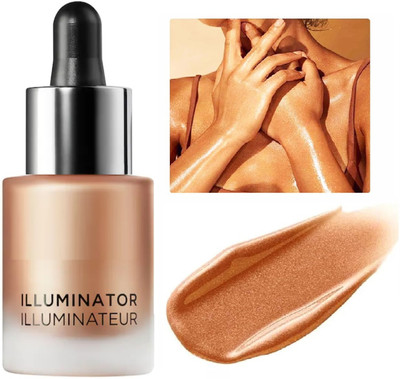 USBK Proffesional Makup Waterproof HD Glow Gold Liquid  Highlighter(GOLDEN)
