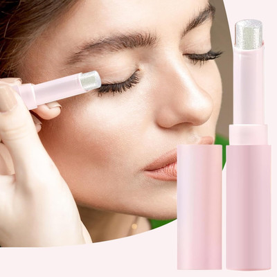 GULGLOW99 Eyeshadow Stick,Crystal Jelly Long Lasting for Women Sensitive and Dry Skin Highlighter(WHITE)