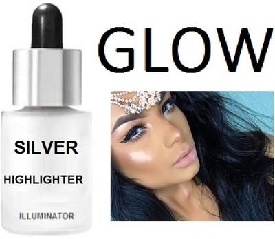 USBK WATERPROOF SILVER LIQUID HIGHLIGHTER SHIMMER BEST FOR WOMEN Highlighter(SILVER)