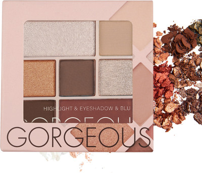 Miss Gold Gorgeous Shine Highlighter Palette | Multi-Shade Glow for All Looks Highlighter(Multicolor-3)