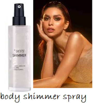 Luipui SILVER BODY SHIMMER SPRAY HIGLIGHTER PACK OF 1 Highlighter(SILVER)
