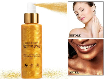 AFARAXIA Gold shade Moisturizing Body Highlighter Smooth Shimmer Bronzer Glow Highlighter(gold)
