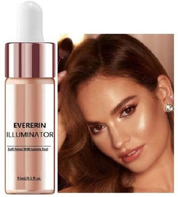 EVERERIN Highlighter For Face makeup | illuminating Liquid Highlighter with Dewy finish Highlighter(Rose Gold)