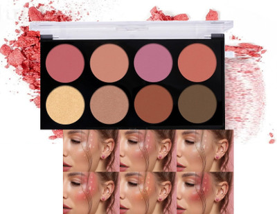 luzimaisa Pro Blusher & Highlighter Palette For Face Makeup(Multicolor)