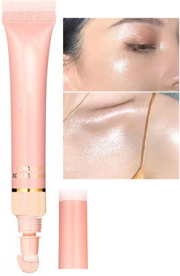 manasona Makeup Face Brighten Shimmer Make For Professional Look  Highlighter(Silver)