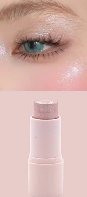 tanvi27 Best creamy highlighter stick long lasting highlight Soft Shimmery Highlighter(pink)