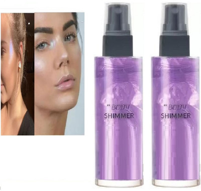 Luipui Liquid Shimmery Highlighter PURPLE Spray Highlighter(PURPLE)