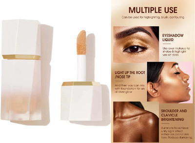 Latixmat Illuminator Cream Contour Stick Body Shimmer gold Highlighter(gold)