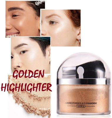 YAWI Best For Illuminator Glowing Shimmer Shiny Gold Highlight For Professional Look Highlighter(GOLD)