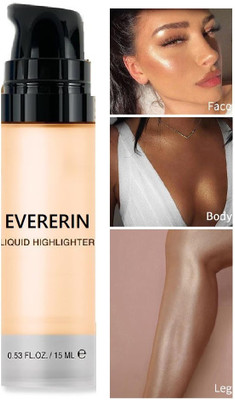 EVERERIN Liquid Illuminator Ultra Smooth Shine Waterproof Face And Body Highlighter(Gold)