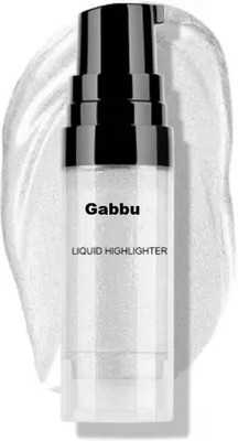 GABBU sliver Ultra Smooth Silver Liquid Highlighter.. Highlighter(silver)