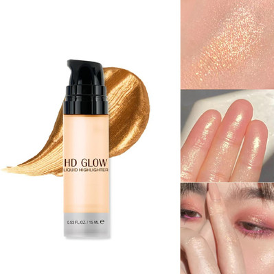 GULGLOW99 Korean Hd Face Illuminator Highlight Makeup Glow Face Liquid  Highlighter(GOLD)