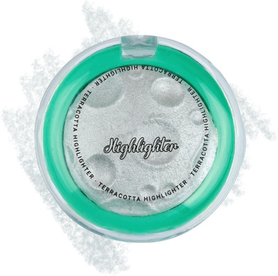 HatedwithLove Glow Boost Terracotta Highlighter | Soft Shine | Face & Body | All-Day Wear Highlighter(silver)