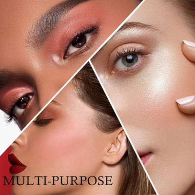 MYEONG 3 in 1 Blusher And Highlighter Glow Face Palette(Multi Color)